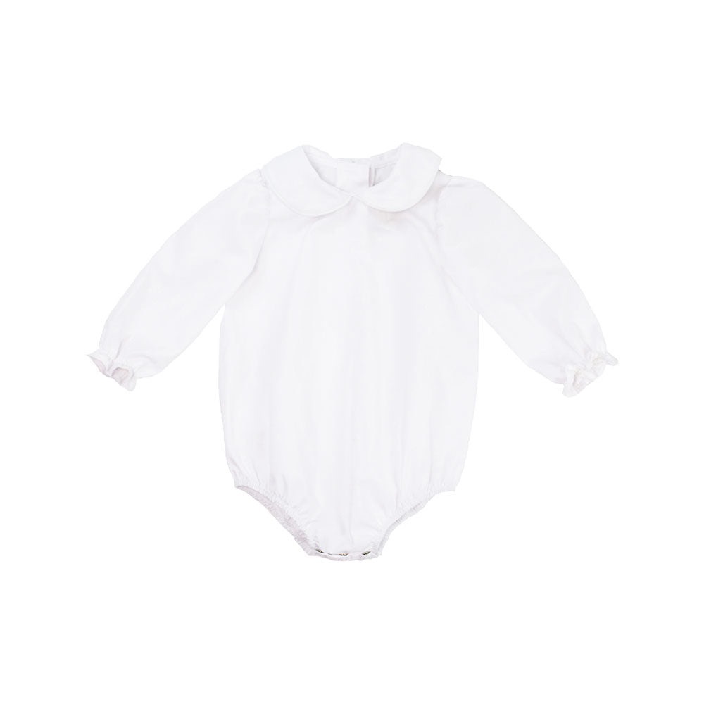 NWT Beaufort Bonnet Co. Maude's Peter Pan Collar Onesie (Woven) 0-6 M